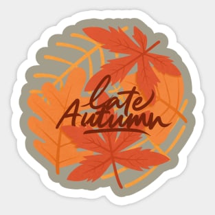 late autumn 2 Sticker